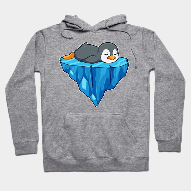 Penguin on Ice floe Hoodie by Markus Schnabel